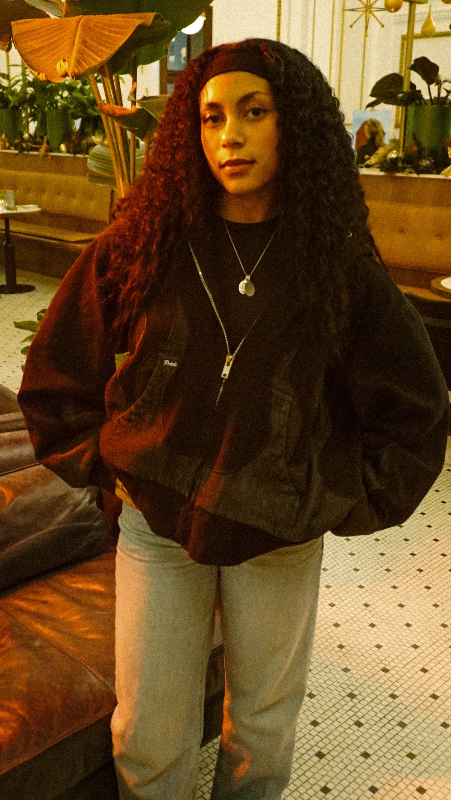 Ash hooded work jacket